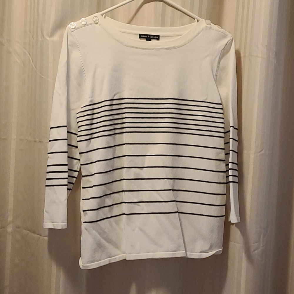 Cable & Gauge Boatneck Sweater